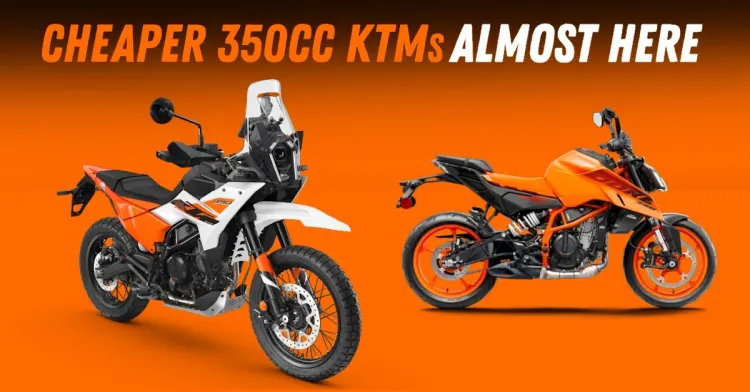 स्वस्त ktm 350cc ड्यूक आणि साहसी एप्रिल 2026 लाँच वैशिष्ट्यीकृत