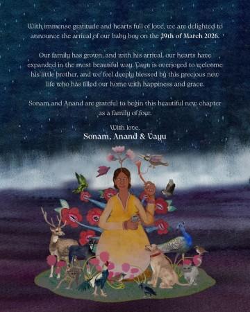 तो मुलगा आहे! सोनम कपूर, पती आनंद आहुजाने दुस-या मुलाचे स्वागत केले; बाळ भावाला भेटून वायूला खूप आनंद झाला