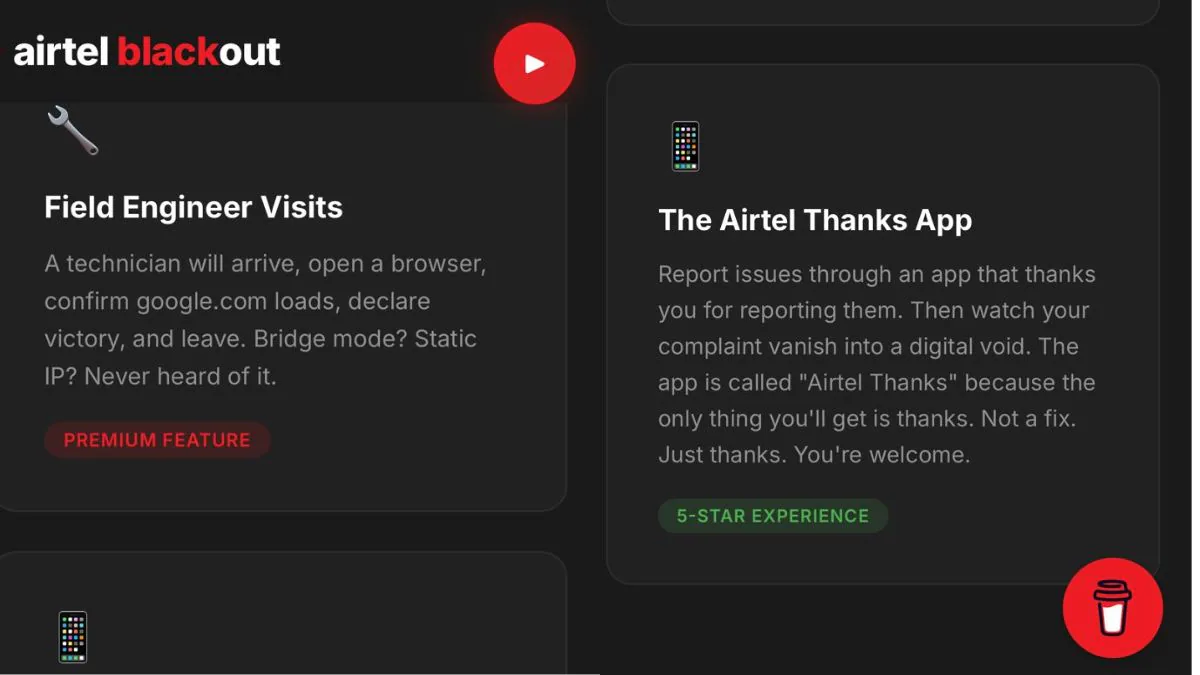 काहीवेळा, ऐकण्यासाठी अतिरिक्त मैल जाणे आवश्यक आहे. या प्रकरणात, निराकरण न झालेल्या तक्रारी प्रसारित करण्यासाठी डोमेन खरेदी करणे असा होतो. फोटो: AirtelBlack