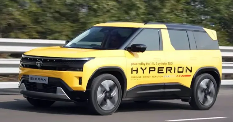 टाटा सिएरा मायलेज चाचणी टाटा सिएरा मायलेज चाचणी