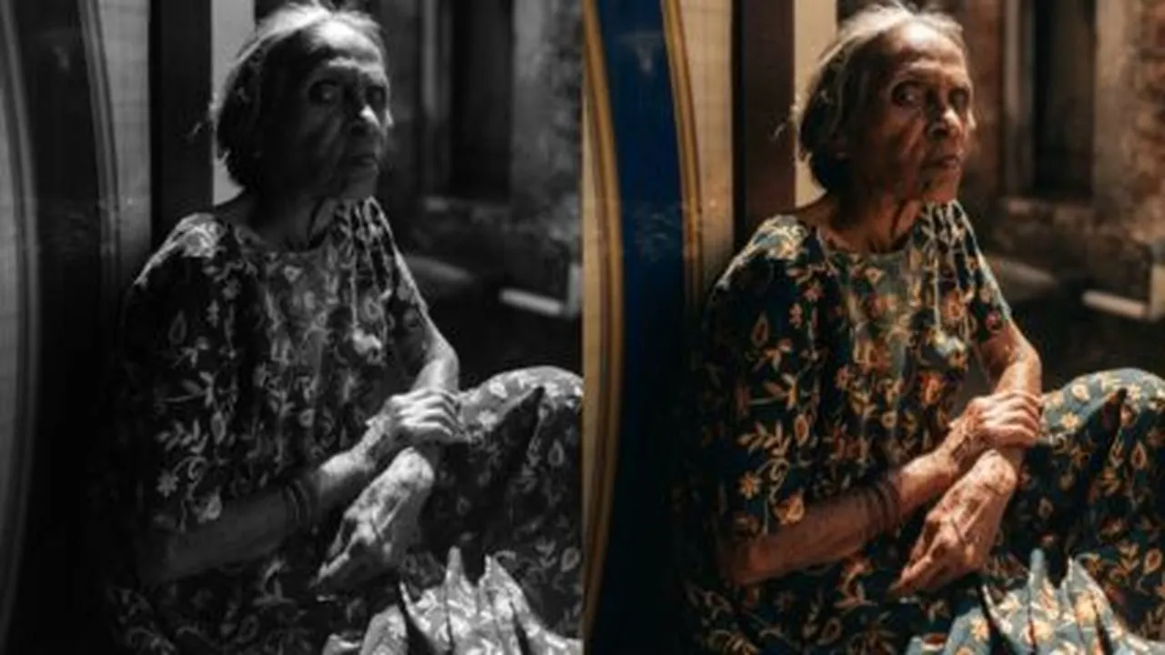 "हा फोटो खूप गडद आहे आणि खोलीचा अभाव आहे. ब्राइटनेस आणि कॉन्ट्रास्टची पातळी वाढवा जेणेकरून तुमचे विषय पार्श्वभूमीच्या विरूद्ध उभे राहतील. सावल्या मऊ असाव्यात आणि प्रकाश कठोर आणि सपाट ऐवजी संतुलित आणि उबदार असावा."