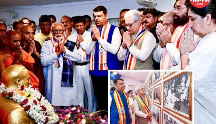 Political leaders visited Chaityabhumi, Chaityabhumi, Dr. Babasaheb Ambedkar, Babasaheb Ambedkar 135th Jayanti