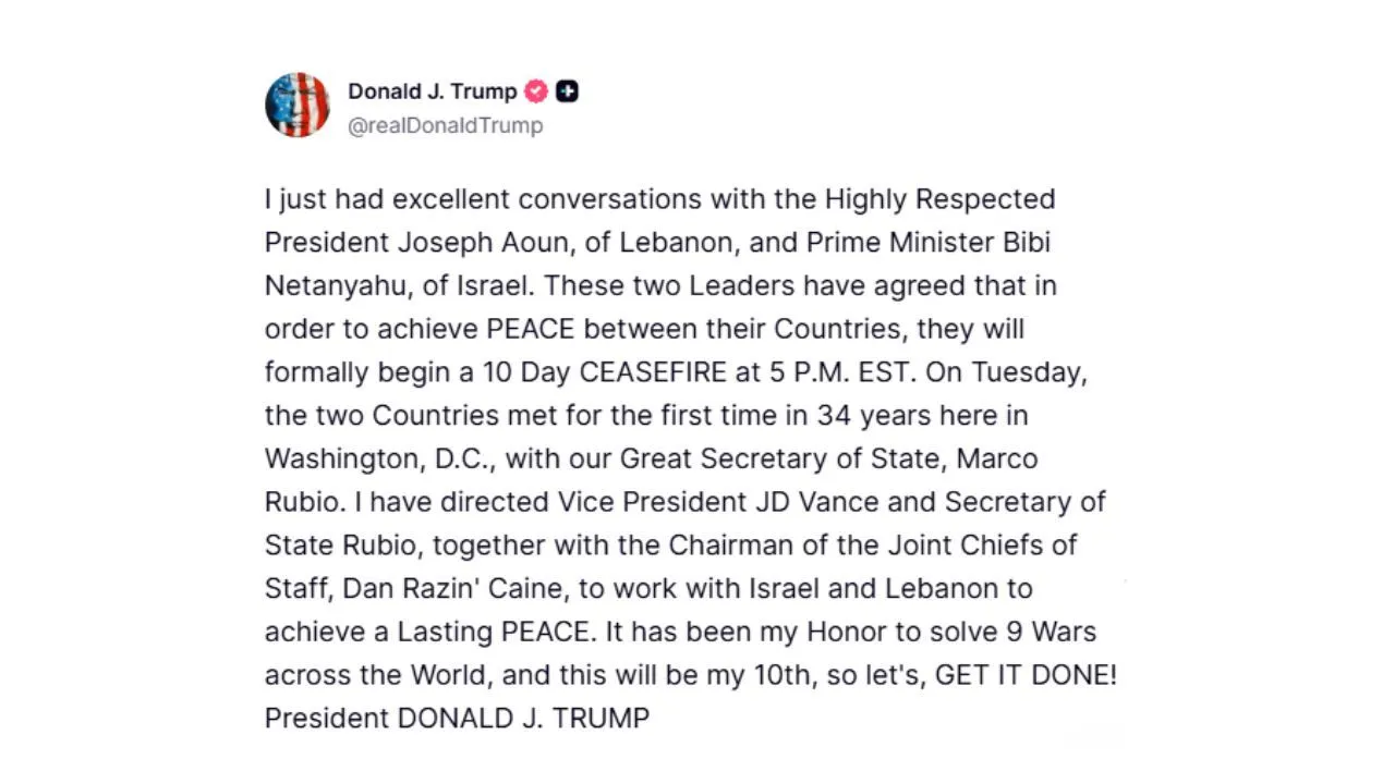 ट्रम्प सत्य पोस्ट