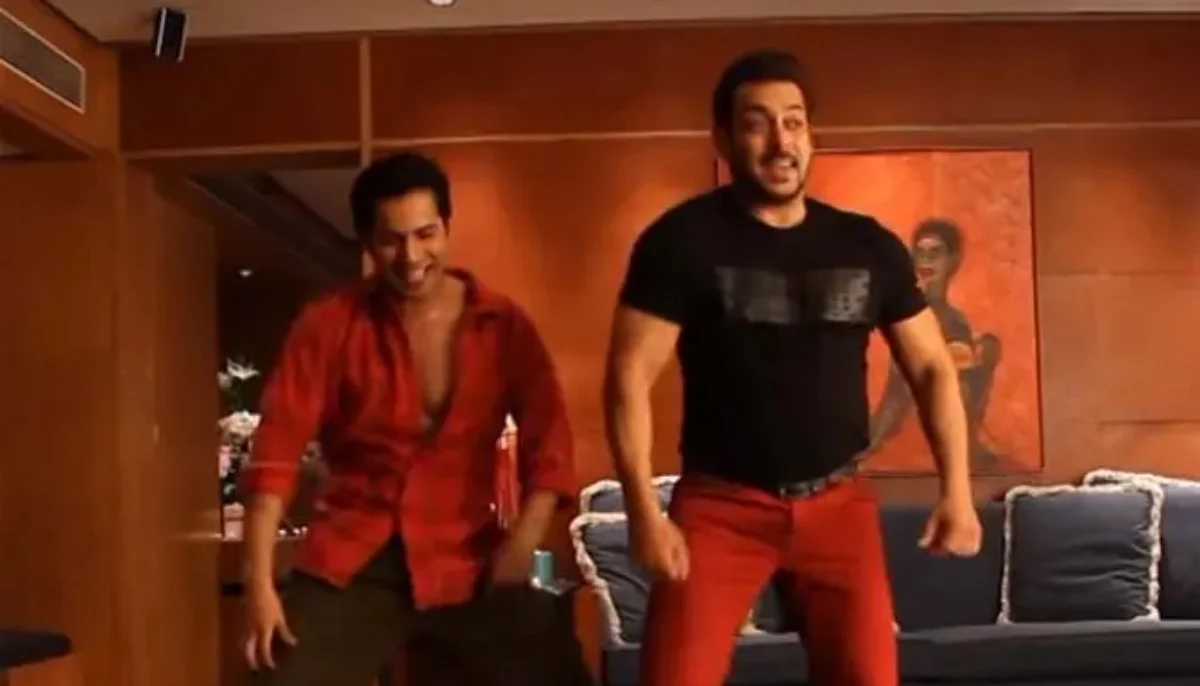 सलमान खानने वरुण धवनला सेटवर ट्रोल केले, व्हिडिओ व्हायरल झाला