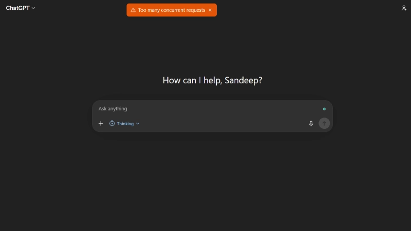 चॅटजीपीटी डाउन