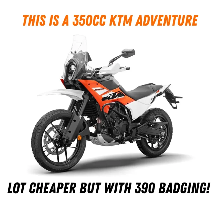 390 बॅजिंगसह नवीन लाँच केलेले 2026 ktm adventure 350