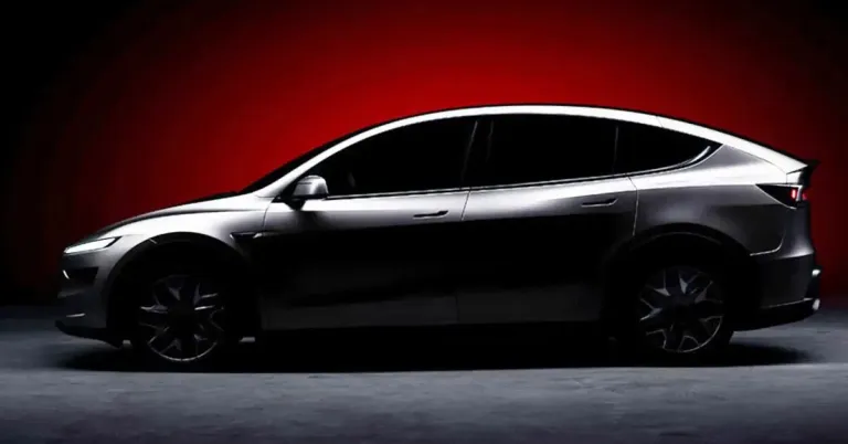 टेस्ला मॉडेल yl साइड डिझाइन