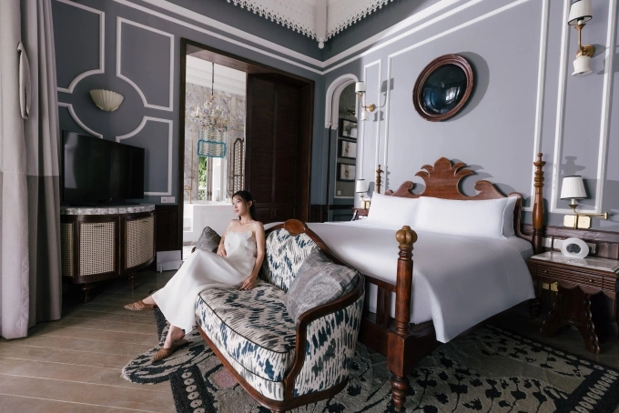 बीचफ्रंट व्हिला पीएफ मास्टर बेडरूम. फोटो सौजन्याने जेडब्ल्यू मॅरियट फु क्वोक