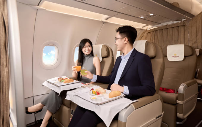 केबिन इंटीरियर्स Élégance Indochine-The Elegance of Indochina संकल्पनेअंतर्गत प्रमाणित करणे अपेक्षित आहे. फोटो सौजन्याने सन ग्रुप