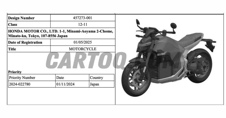 honda wn7 डिझाइन पेटंट