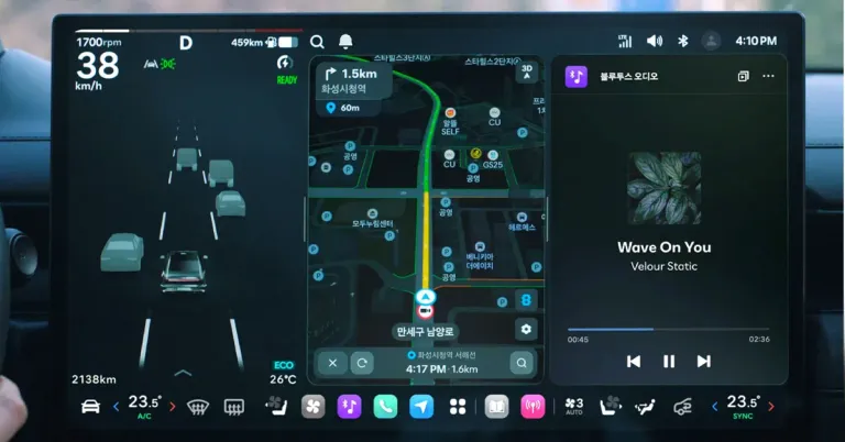 hyundai pleos स्क्रीन 