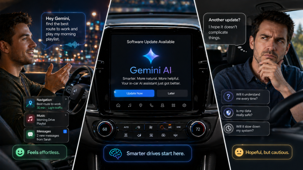 तुमच्या कारला नुकतेच ब्रेन अपग्रेड मिळाले - GM Google Gemini ला 4 दशलक्ष वाहनांवर आणत आहे - Kingy AI