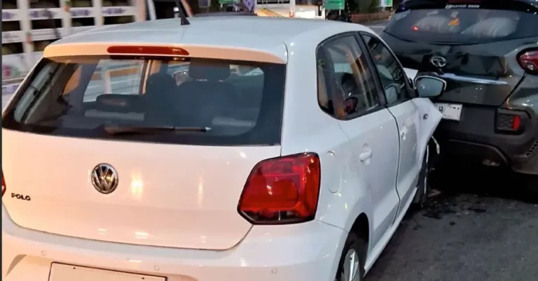 टाटा पंच वोक्सवॅगन पोलो क्रॅश