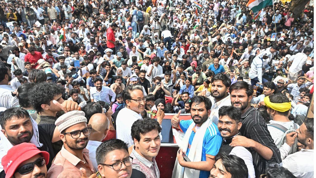सोनम वांगचुक सीजेपीच्या निषेधार्थ