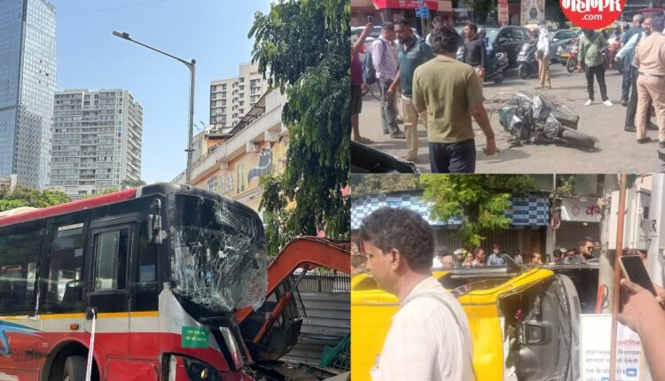Dadar Plaza BEST bus accident photo