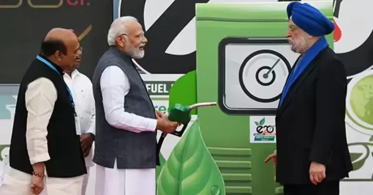 pm modi इथेनॉल पेट्रोल मिश्रित कच्च्या तेलाची आयात pm modi इथेनॉल पेट्रोल मिश्रित कच्च्या तेलाची आयात