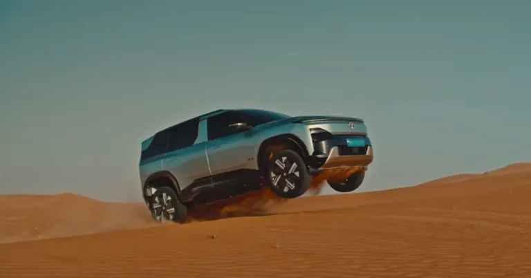 tata sierra ev dune bashing in uae