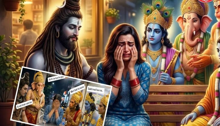 ai photo with gods instagram viral trend divine ai photo prompt