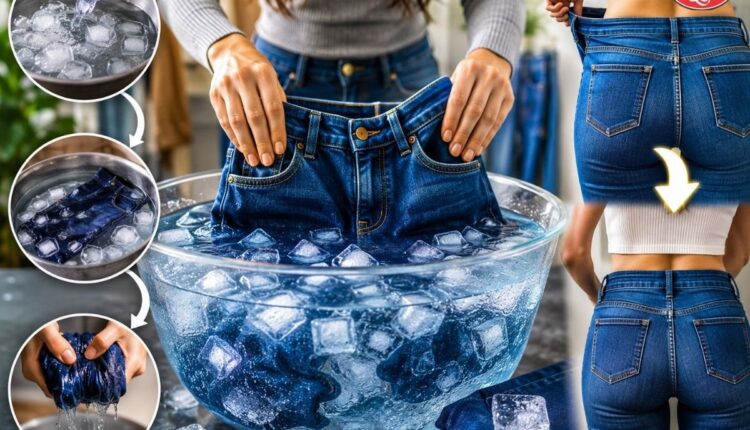 jeans fitting tips ice water hack to tighten loose jeans at home