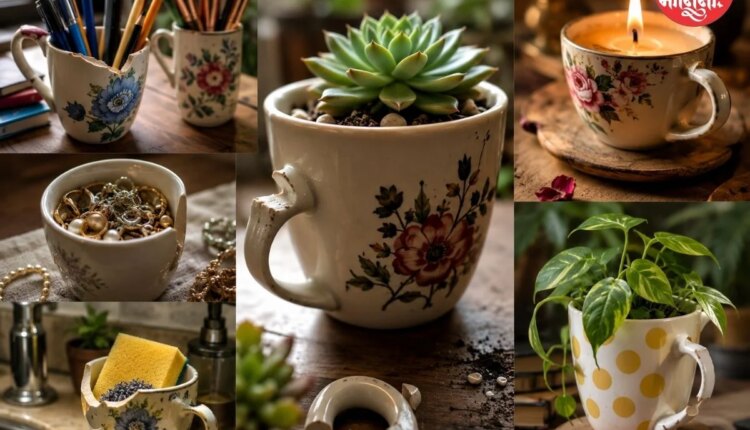 old cup mug reuse ideas home decoration storage tips