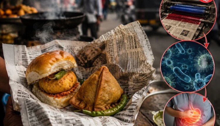 why you should not eat vada pav or samosa in newspaperh ealth risks