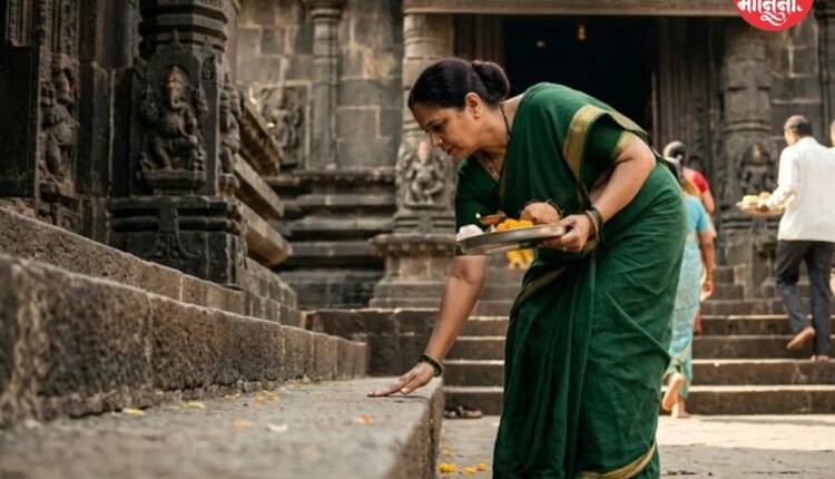 Why do we touch temple steps