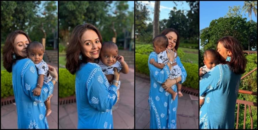 देवोलिना भट्टाचार्जीने तिचा मुलगा जॉयसोबतचे आकर्षक फोटो शेअर केले; नेटिझन्सने तिच्या मुलाच्या गडद रंगाची खिल्ली उडवली; अभिनेत्याची प्रतिक्रिया