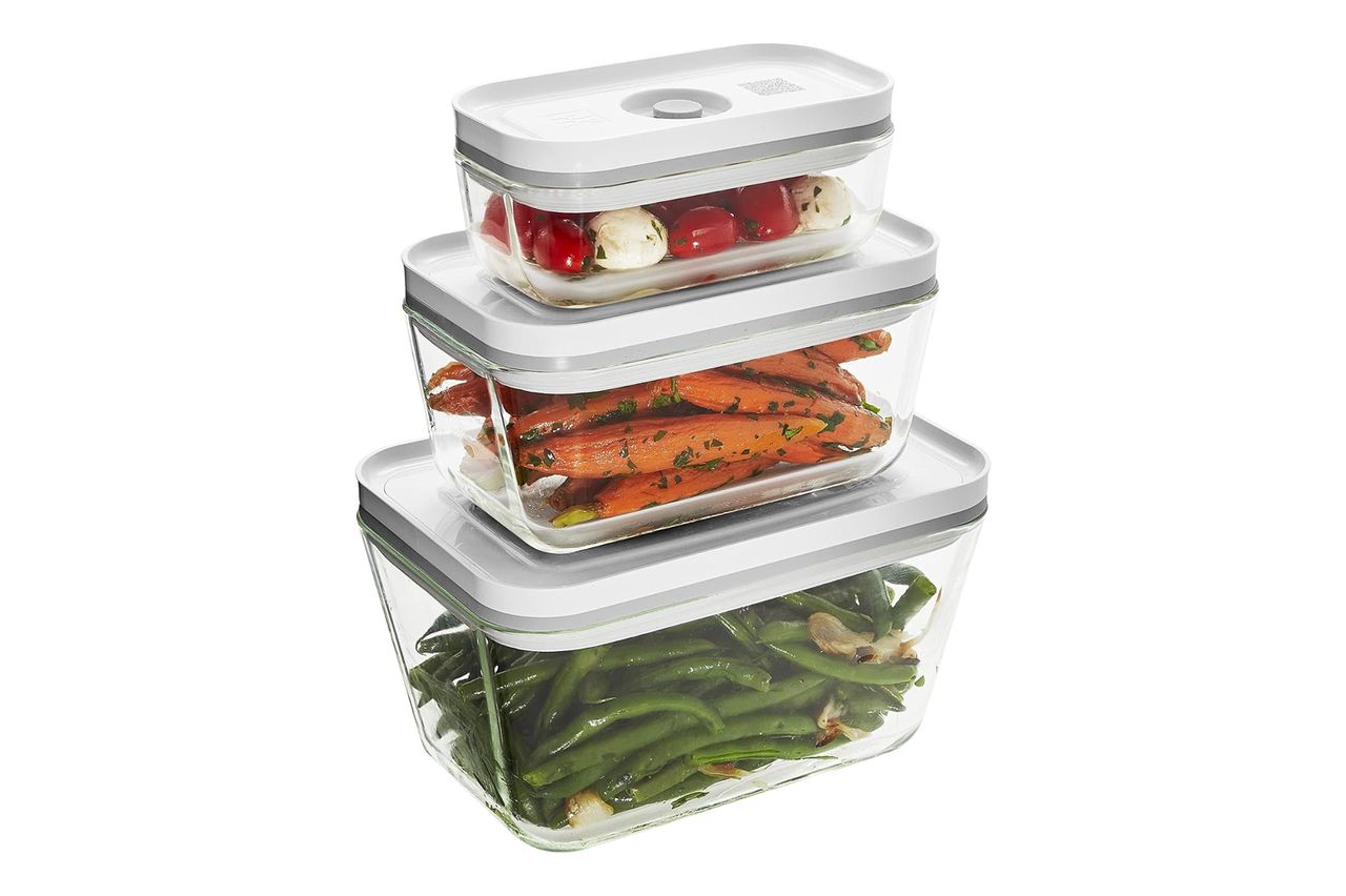 Amazon Zwilling Fresh & Save 3-Pc ग्लास फूड स्टोरेज कंटेनर सेट क्रेडिट: ऍमेझॉन