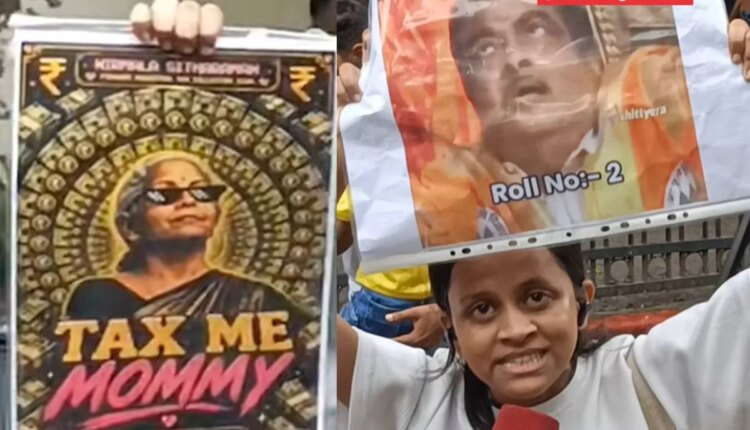 Gen-Z creativity was on display at the victory celebrations in Dadar too