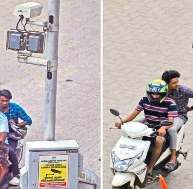 केरळ एआय कॅमेरा बाइकरला रु केरळ एआय कॅमेरा बाइकरला रु