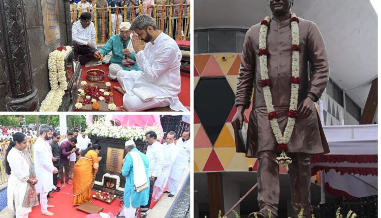 Life-size statue of Ajit Pawar unveiled, Sunetra Pawar news, Baramati news, politics news, maharashtra politics news, ajit pawar news, jay pawar, अजित पवार पुतळा, सुनेत्रा पवार, बारामती, जय पवार