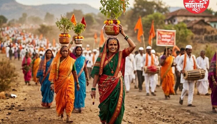 महिला वारकरी आणि तुळस