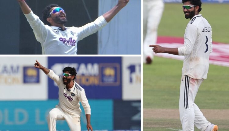 Ravindra Jadeja, Ravindra Jadeja set new record, Ravindra Jadeja completing 350 wickets, Test cricket, रवींद्र जडेजा, टेस्ट क्रिकेट, कसोटी क्रिकेट, ind vs sl