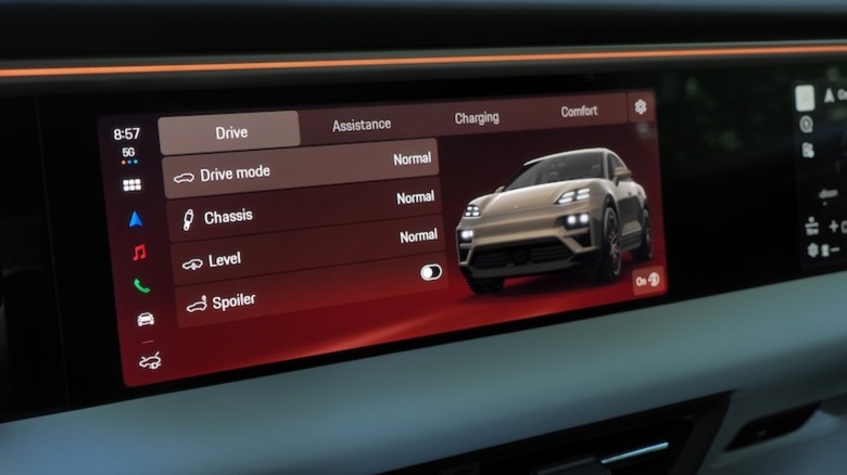Macan 4S इलेक्ट्रिक सेंटर टचस्क्रीन