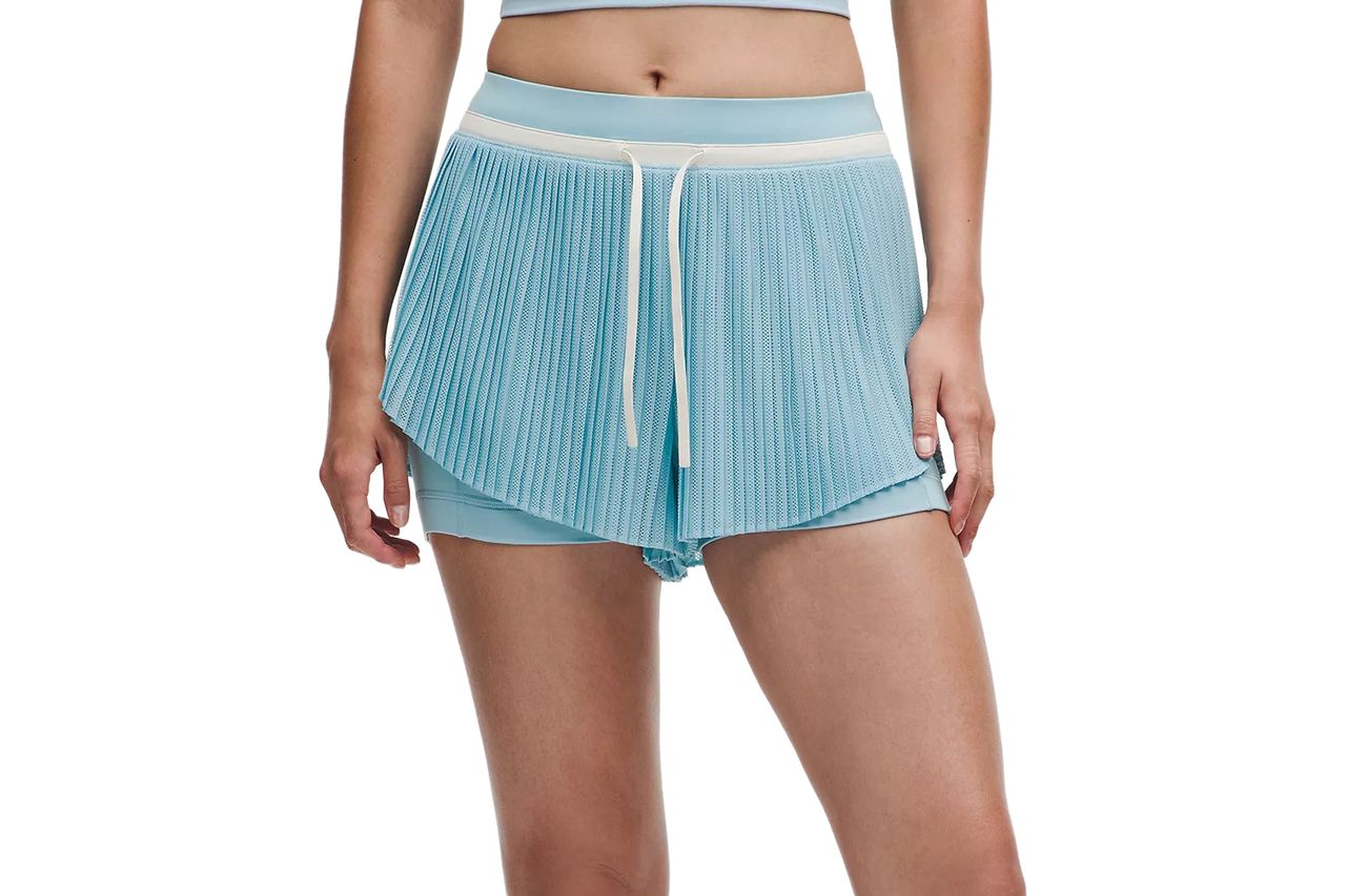 lululemon Ace Advantage High-Rise Pleated Tennis Short क्रेडिट: lululemon