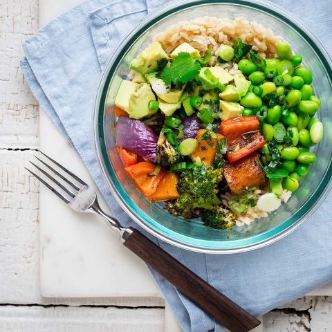 Edamame Veggie Rice Bowl