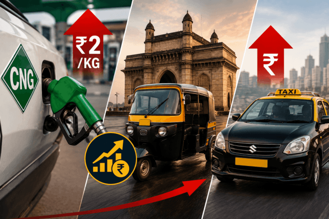 सणासुदीच्या मुहूर्तावर मुंबईकरांना दुहेरी त्रास : सीएनजीच्या दरात ₹2/किलो वाढ; आजपासून ऑटो, टॅक्सी भाडे वाढले