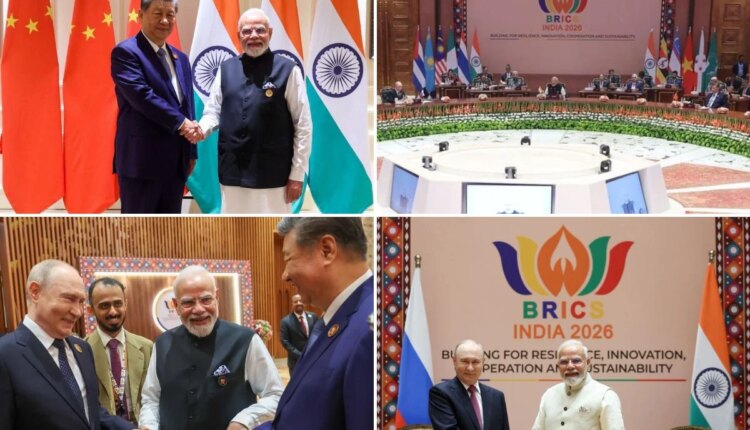 हातात हात अन् हास्यविनोद, मोदी-पुतीन-जिंगपिंग BRICS मध्ये एकत्र येत जगाला दिला संदेश
