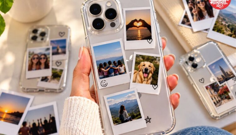 gen z polaroid photos transparent phone cover trend