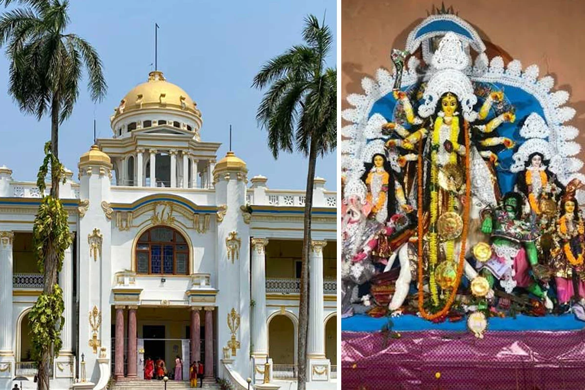 बंगाल राजबारी राजवाड्यांवरील दुर्गापूजेचे वातावरण