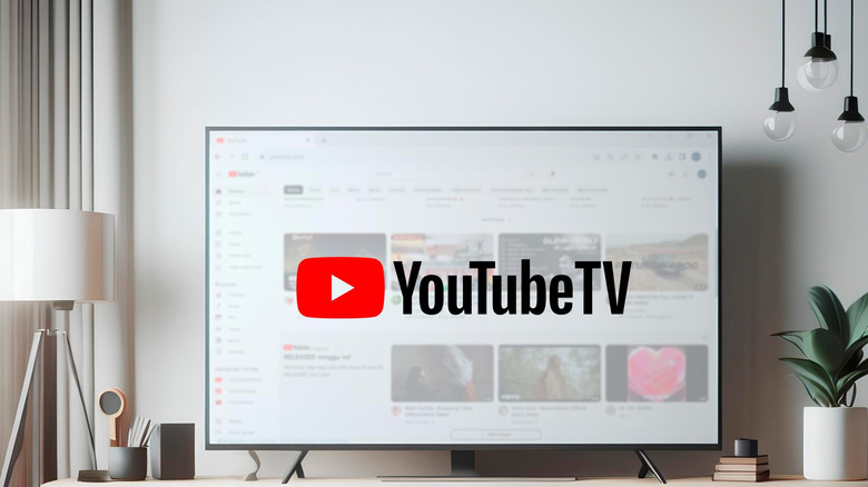 टीव्हीवर YouTube टीव्ही लोगो