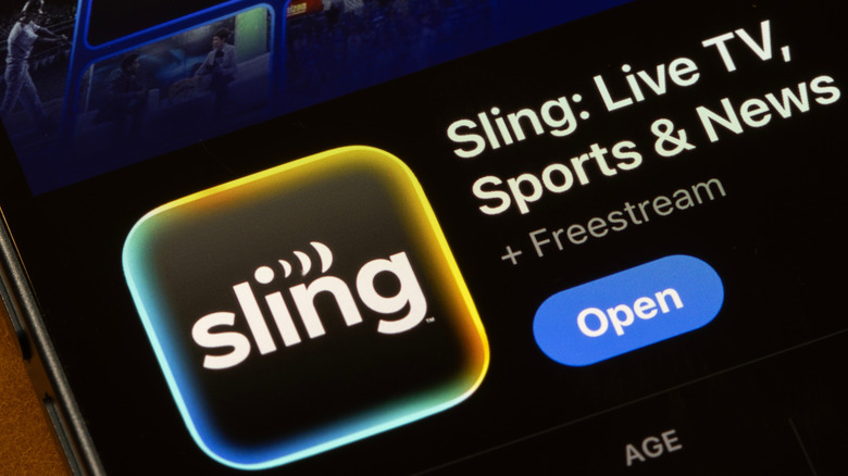 Apple च्या App Store मध्ये Sling TV ॲप सूची