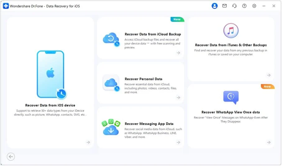 iCloud वरून डेटा पुनर्प्राप्त करा