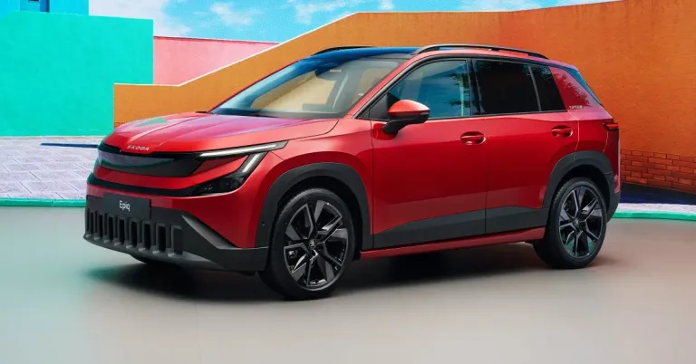 skoda-epiq-लाल-समोर-डावीकडे skoda-epiq-लाल-समोर-डावीकडे