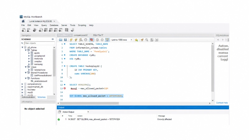 MySQL 3 MySQL