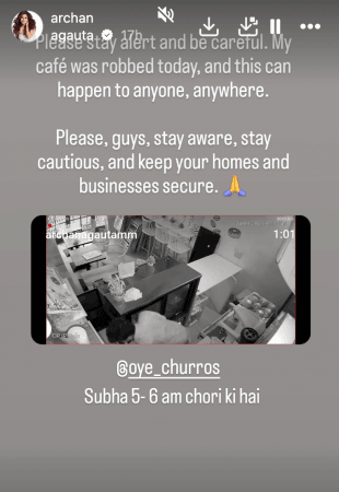 'माझा संपूर्ण कॅश काउंटर चोरला': बिग बॉस स्टार अर्चना गौतमच्या मुंबईतील कॅफेवर दरोडा पडला, सीसीटीव्ही फुटेज शेअर केले आणि चाहत्यांना सतर्क राहण्याचा इशारा दिला -