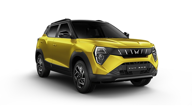 महिंद्रा xuv 3xo रंग सिट्रिन पिवळा काळा